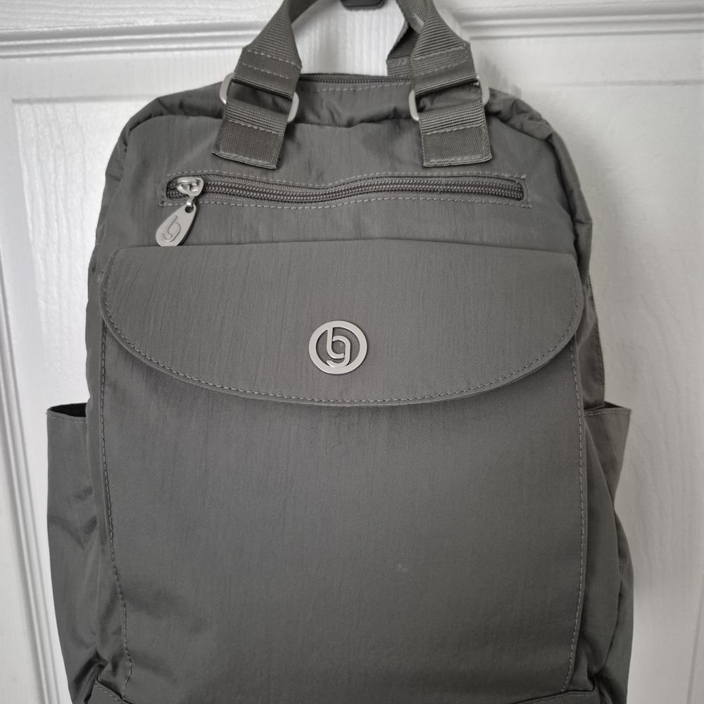 BAGGALLINI Steel Gray Backpack